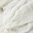 Vestido Curto Crochê Floral Branco