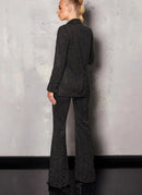 Conjunto Alfaiataria 3 Peças Top, Blazer e Calça Preto