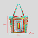 Bolsa De Crochê Multi-Colorida