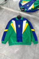 Moletom Feminino Bordado Com Estampa Do Brasil
