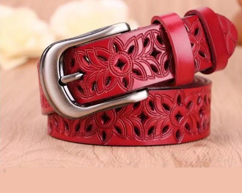 Cinto De Couro Genuíno Estilo Boho