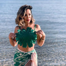 Biquíni Top Floral Hot Pants Verde