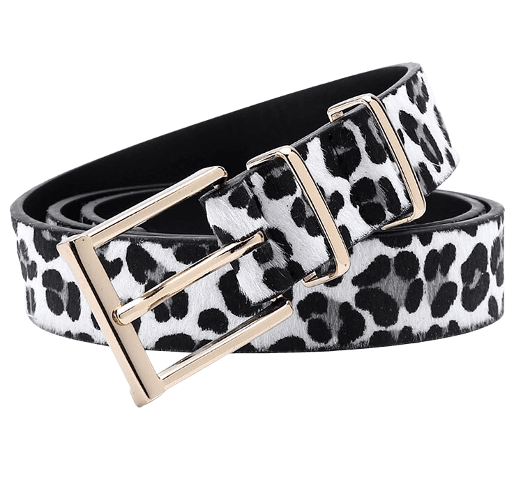 Cinto Couro Eco Animal Print
