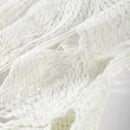 Vestido Curto Crochê Floral Branco