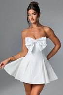 Vestido Curto Modelagem Godê Tomara Que Caia