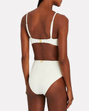 Biquíni Hot Pants Floral Branco