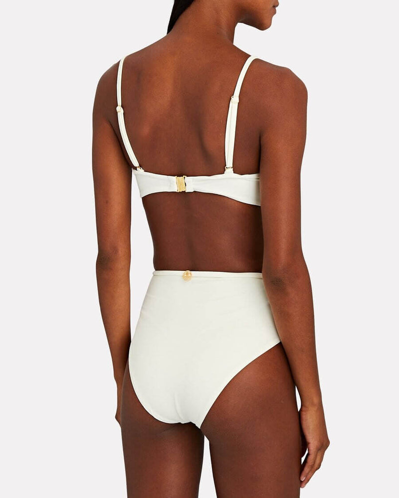 Biquíni Hot Pants Floral Branco