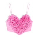 Cropped Coração Rosa