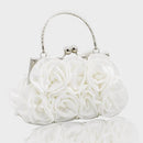 Bolsa Clutch Alça Curta Flores 3D