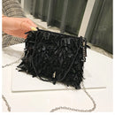 Bolsa Alça Dupla Com Lantejoulas Monocromática