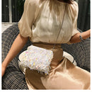 Bolsa Alça Dupla Com Lantejoulas Monocromática