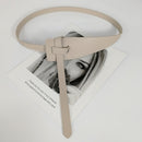 Cinto Couro Eco Nó Geométrico