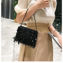 Bolsa Alça Dupla Com Lantejoulas Monocromática