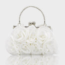 Bolsa Clutch Alça Curta Flores 3D