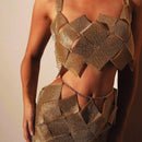 Conjunto Geométrico Strass Cristal