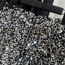 Shorts Curto Paetê Com Zíper