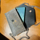 Bolsa Carteira Com Alça Removível Strass