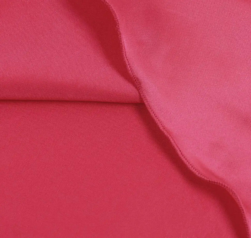Vestido Longo De Cetim Um Ombro Só Com Fenda Vermelho