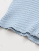 Conjunto Moletom Canelado 2 Peças Cinza