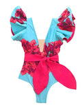 Conjunto Maiô + Pareô Estampa Floral