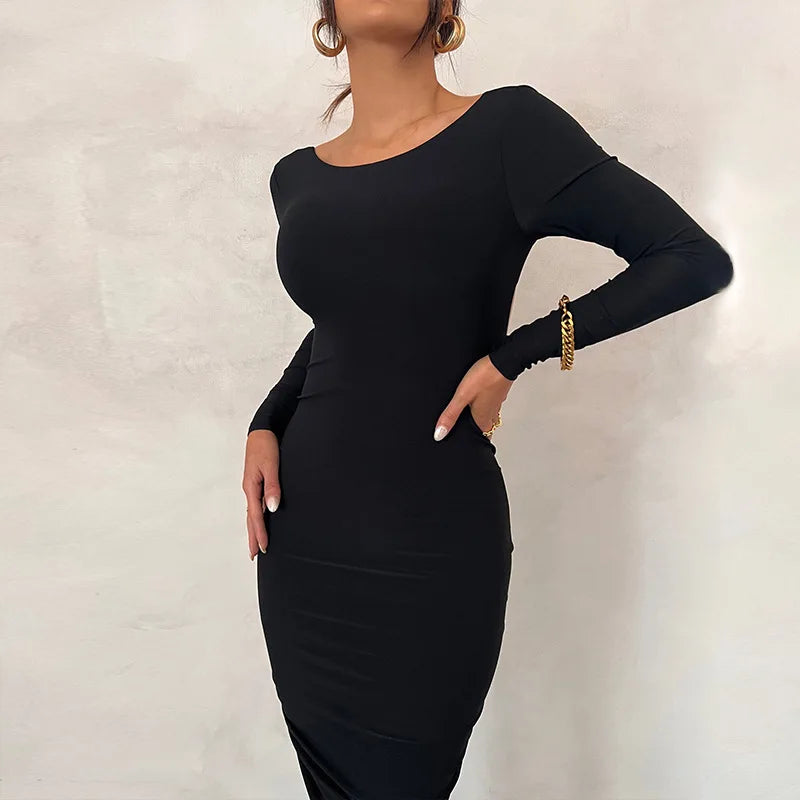 Vestido Longo Cauda Drapeada Branco