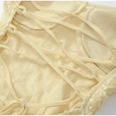 Vestido Longo Estilo Sereia Com Bordado Floral Amarelo