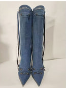 Bota Cano Alto Salto Fino Neon