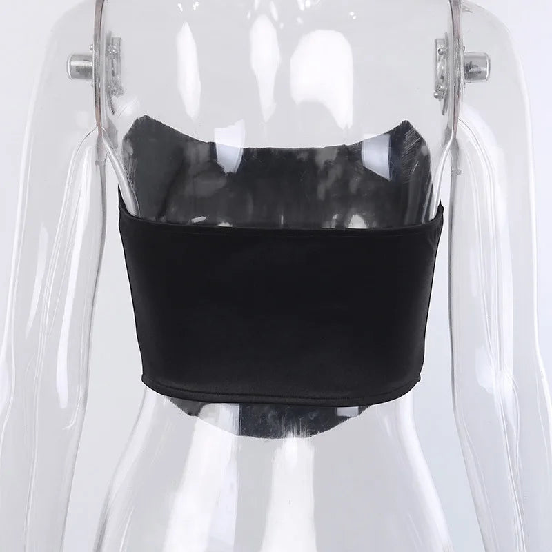 Cropped Corset Preto