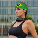 Faixa Esportiva Unissex Com Estampa Da Bandeira Nacional Do Brasil