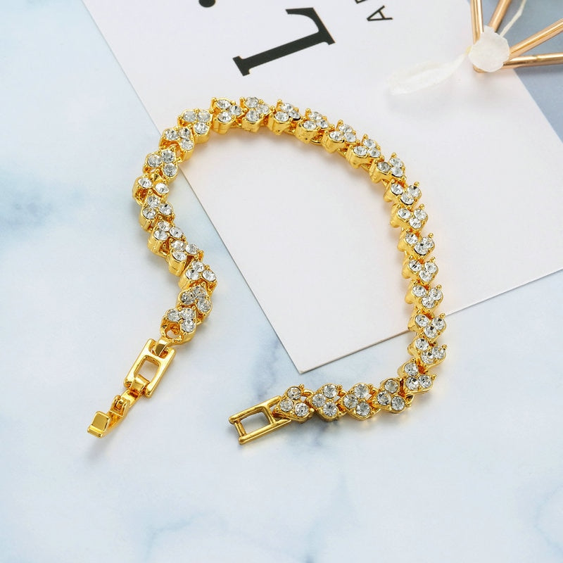 Pulseira Romana Cristal Strass