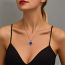 Colar Pingente Coração Cristal