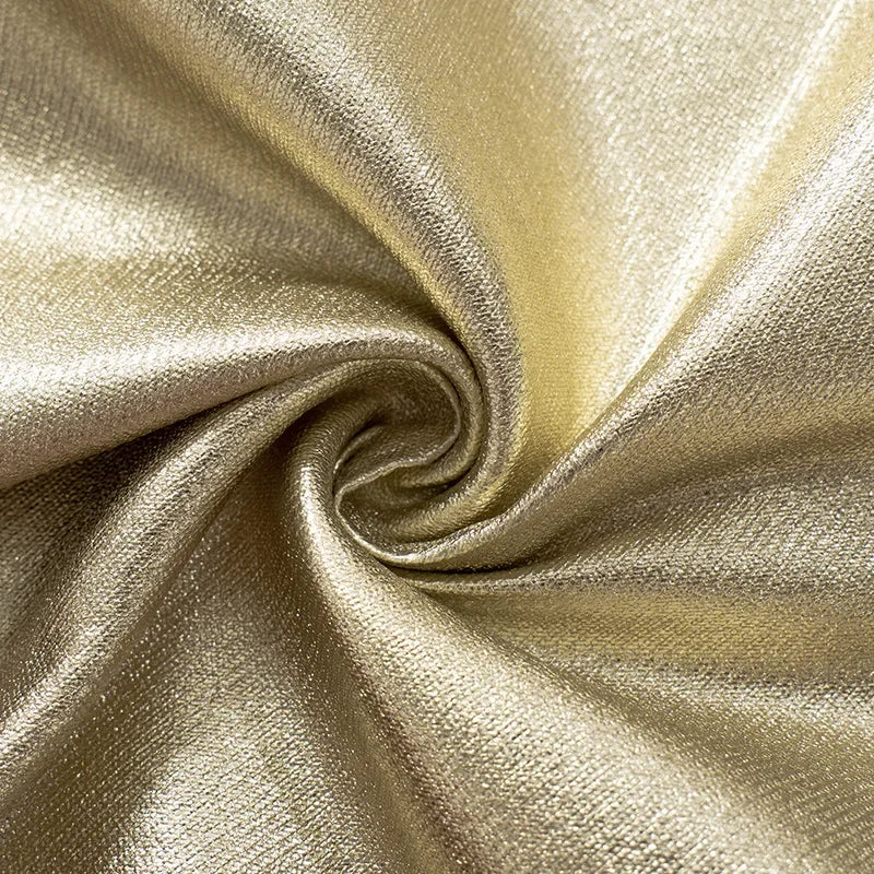 Blusa Curta Tomara Que Caia Metalizada Dourado