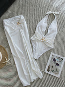 Conjunto 2 Peças Maiô e Saia Estrela Do Mar Preto