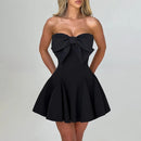 Vestido Curto Modelagem Godê Tomara Que Caia