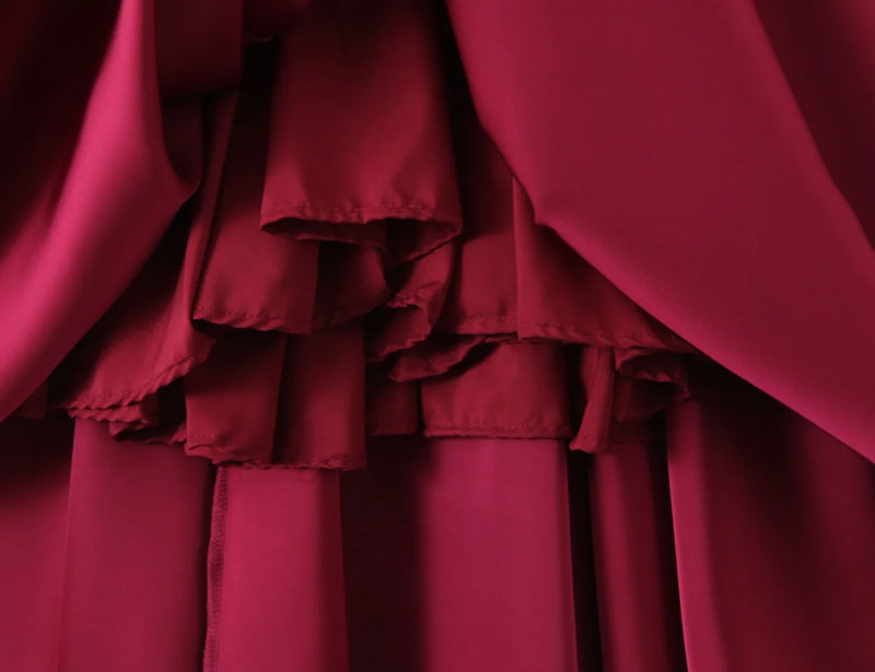 Vestido Midi Tomara Que Caia Rodado Vinho