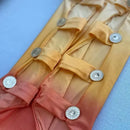 Conjunto 2 Peças Maiô e Saia Com Babados Laranja