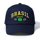 Boné Feminino Ajustável Com Logo Do Brasil Em Várias Cores