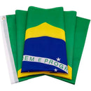 Bandeira Nacional Do Brasil 90x150cm Em Poliéster Para Pendurar
