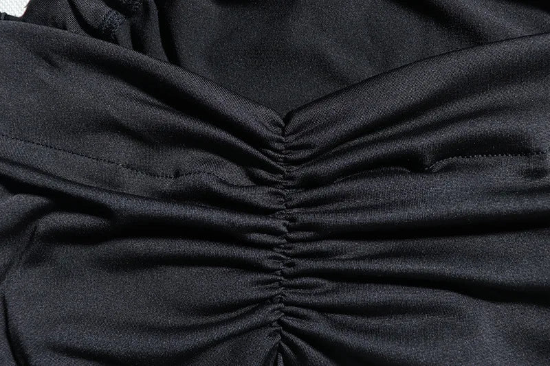 Vestido Longo Assimétrico Um Ombro Só Preto