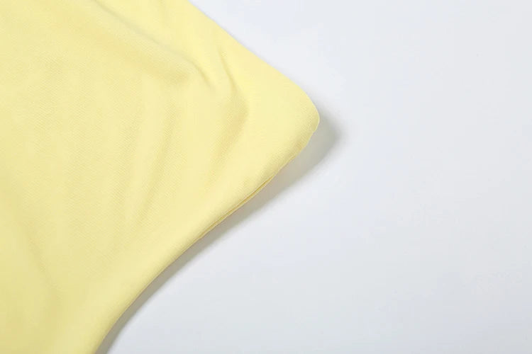 Vestido Longo Tomara Que Caia Sobreposto Em Chiffon Amarelo