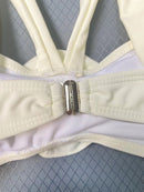 Conjunto 3 Peças De Biquíni + Saia Flores 3D