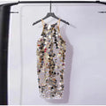 Vestido Curto Gola Halter Metalizado