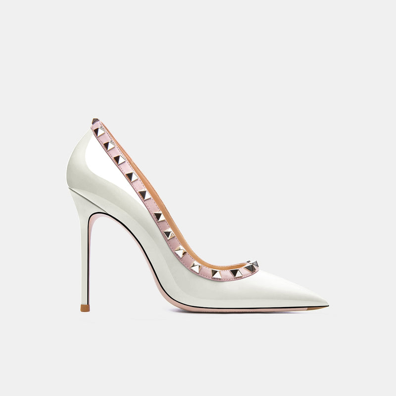 Scarpin Salto Agulha Com Tachas