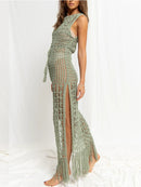 Saída De Praia Longa Crochê