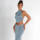 Conjunto Cropped Saia Longa Diva Star