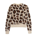 Cardigan Felpudo Estampa Animal Print Oncinha