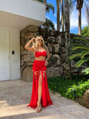 Conjunto 2 Peças Top e Short-Saia Branco