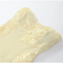 Vestido Longo Estilo Sereia Com Bordado Floral Amarelo