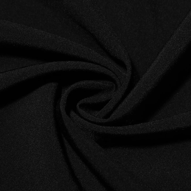 Vestido Rodado Tomara Que Caia Plissado Preto