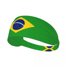 Faixa Esportiva Unissex Com Estampa Da Bandeira Nacional Do Brasil